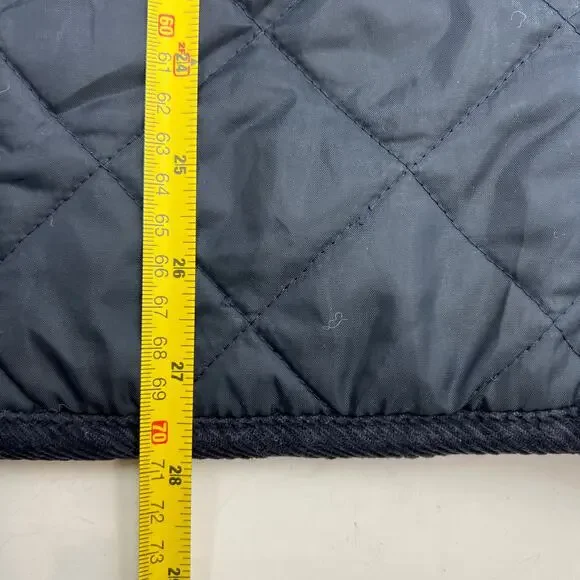 John Ferguson Quilted Vest Navy Blue Vintage
